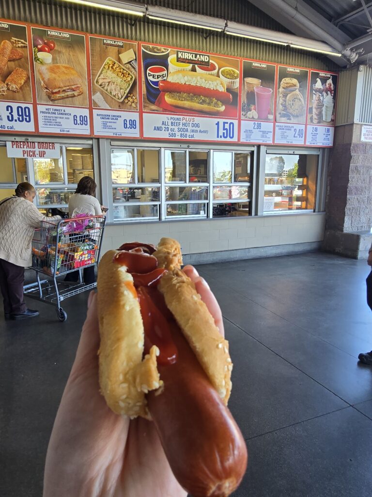 Holding the $1.50 Hot Dog
