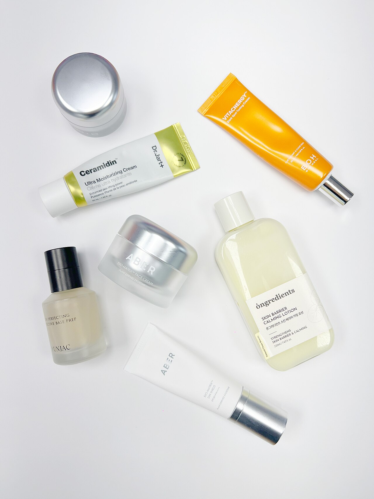 A row of cosmetic products, the category whose marketing language these three brands attacked