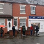 People queuing outside a shop, the scene Jellycat pop-up stores create for adult buyers