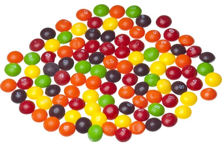 A pile of Skittles candies, the product at the centre of the Apologize the Rainbow campaign