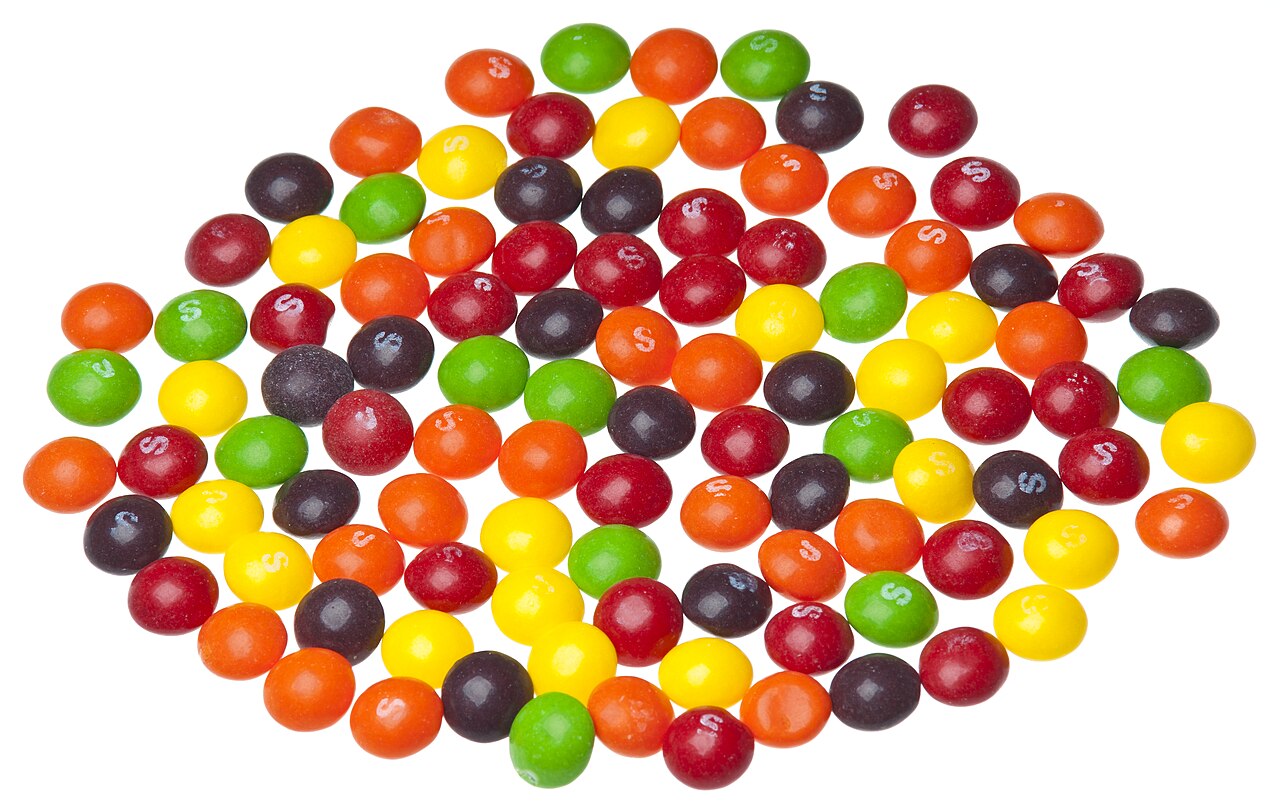 A pile of Skittles candies, the product at the centre of the Apologize the Rainbow campaign